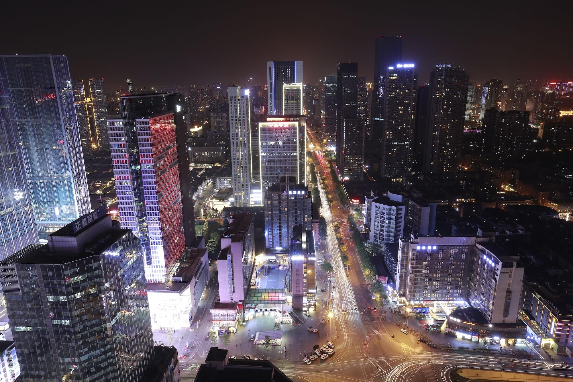 Grand Hyatt Chengdu Hotell Exteriör bild